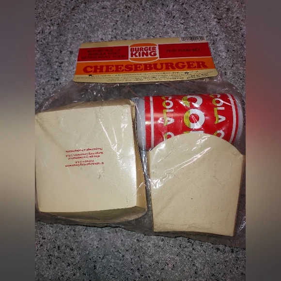 Rare Vintage 1988 Burger King Play Food Set - Picture 2 of 6